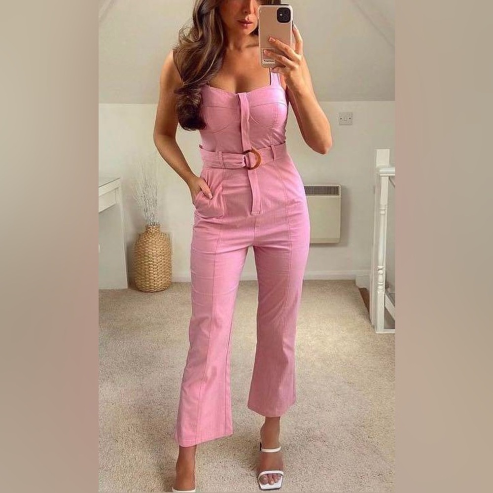 Zara belted corset jumpsuit size S